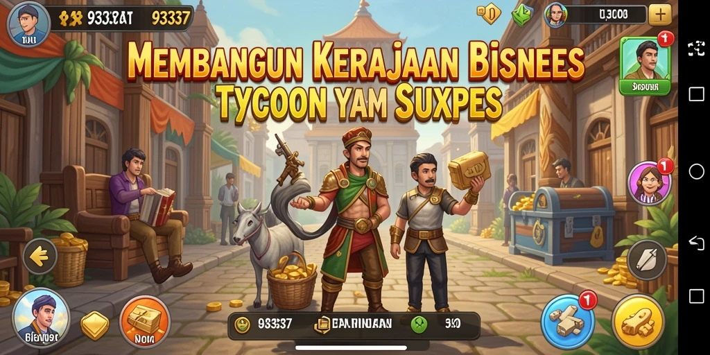 Tampilan menarik dari gameplay 93337 Tycoon yang penuh tantangan.