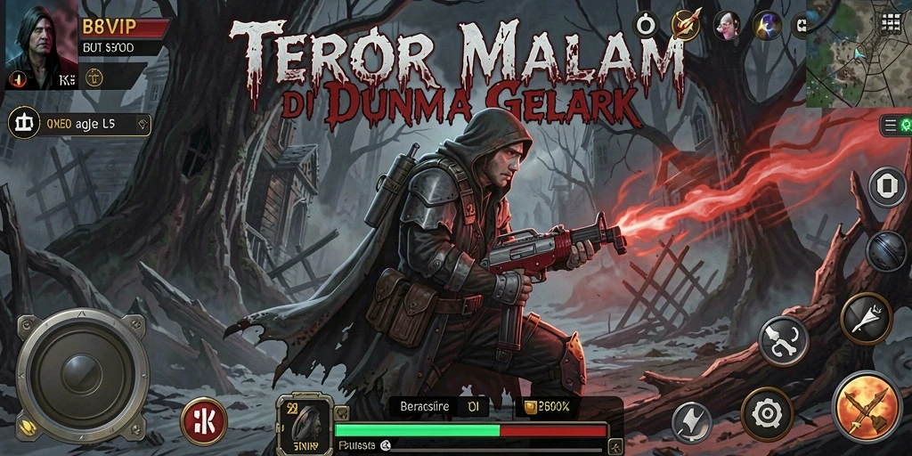 Screenshot menampilkan gameplay mencekam dalam B8VIP.