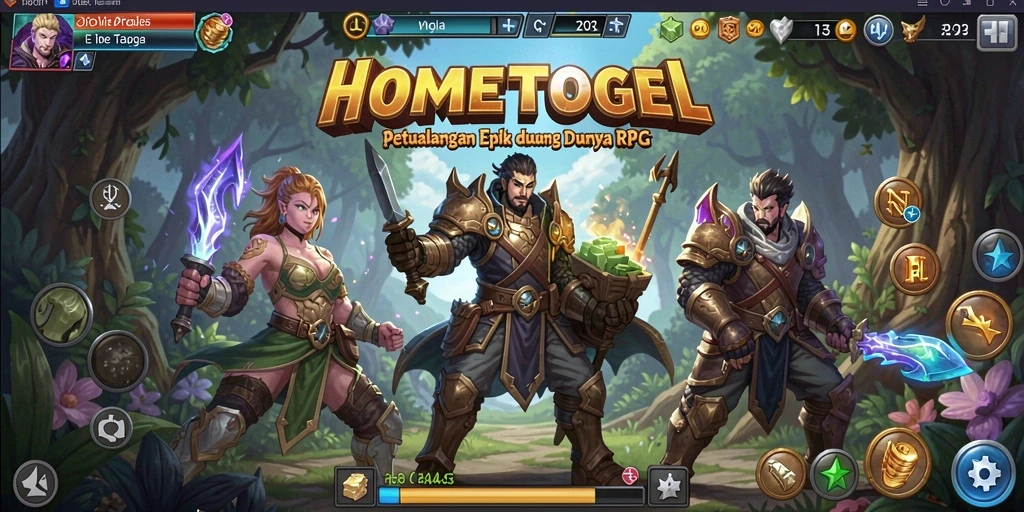 Tampilan gameplay HOMETOGEL yang menarik dan menantang.