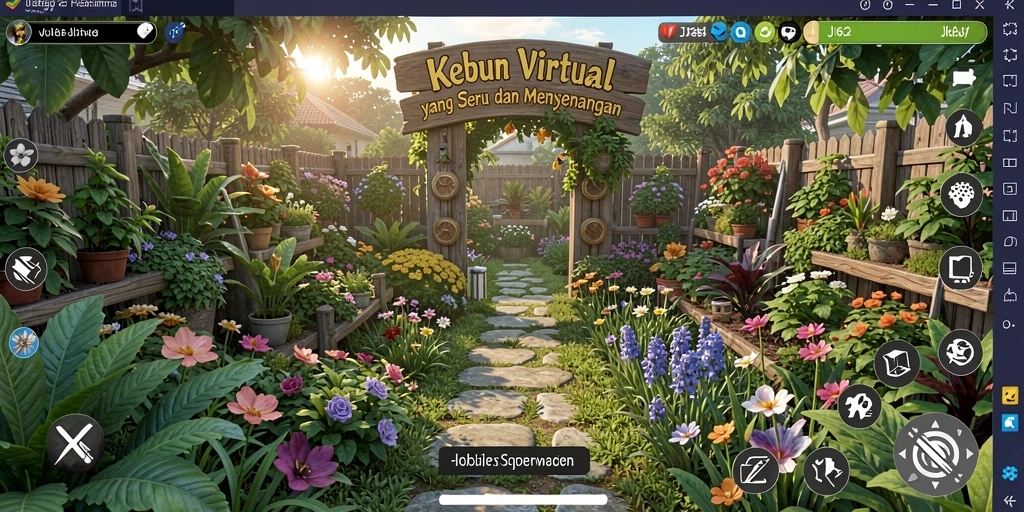 Tampilan gameplay <strong>JJ62</strong> yang menarik dan penuh warna saat bertani.