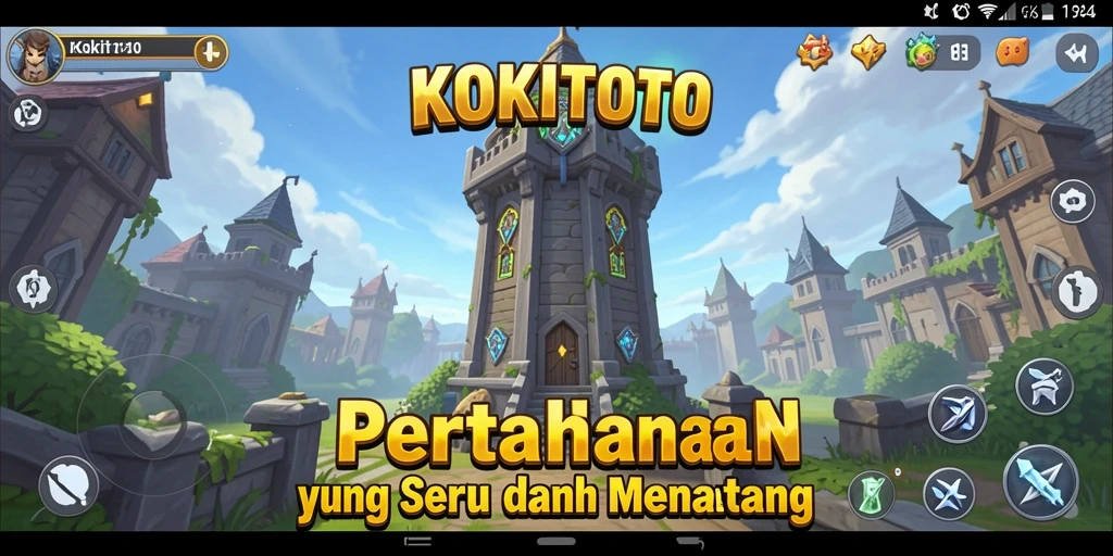Gameplay KOKITOTO yang menarik dalam Tower Defense.