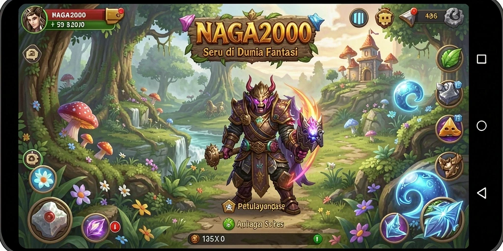 Tangkapan layar NAGA2000 menampilkan aksi gameplay yang menarik dan visual yang memukau.