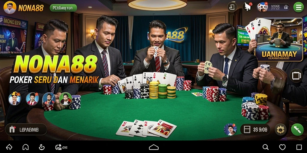 Screenshot gameplay NONA88 menampilkan keseruan bermain poker.