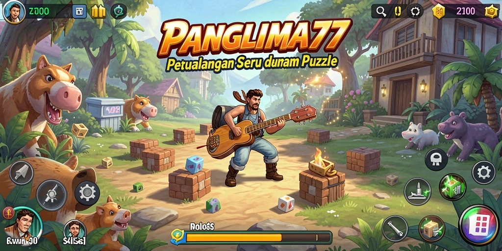 Screenshot PANGLIMA77 menampilkan gameplay Puzzle yang seru.