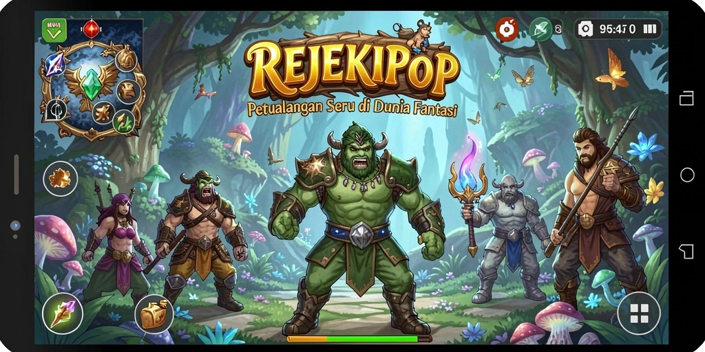 Gameplay seru dalam petualangan penuh tantangan di REJEKIPOP.