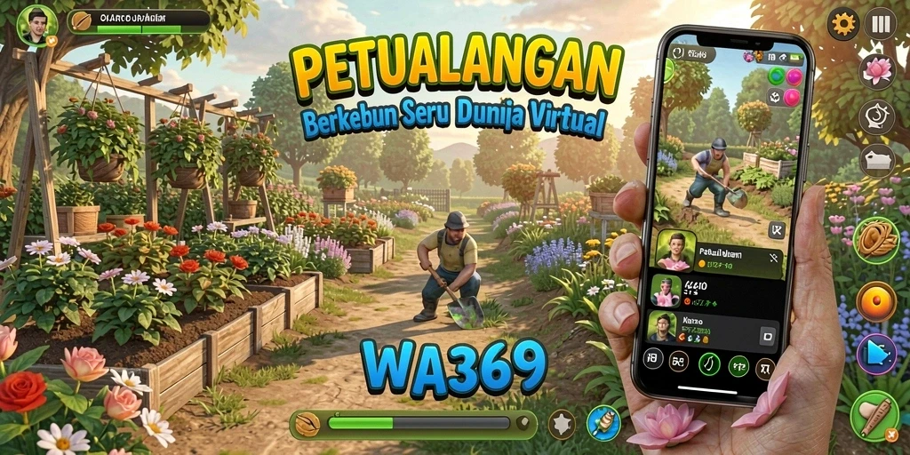 Tampilan gameplay WA369 yang memukau dalam berkebun dan merawat hewan.