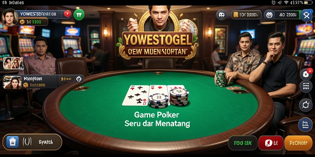 Gameplay Poker yang menarik dan kompetitif di YOWESTOGEL.